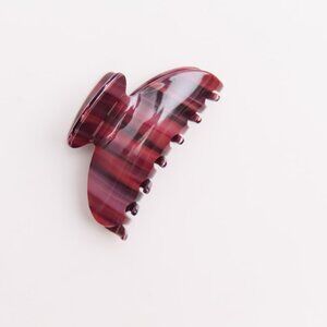 Burgundy Claw Clip